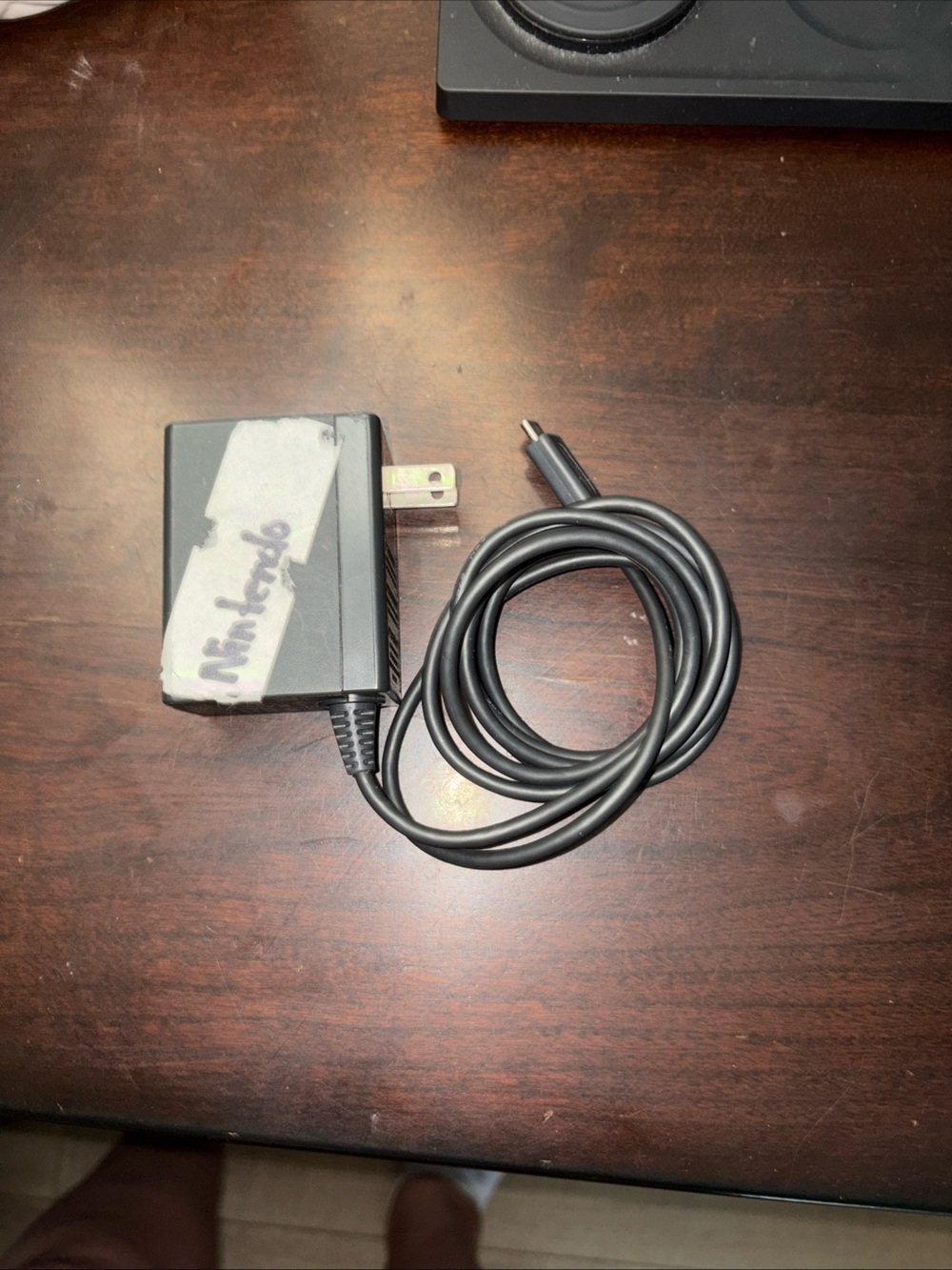 Black Wall Charger with Coiled DC Cable